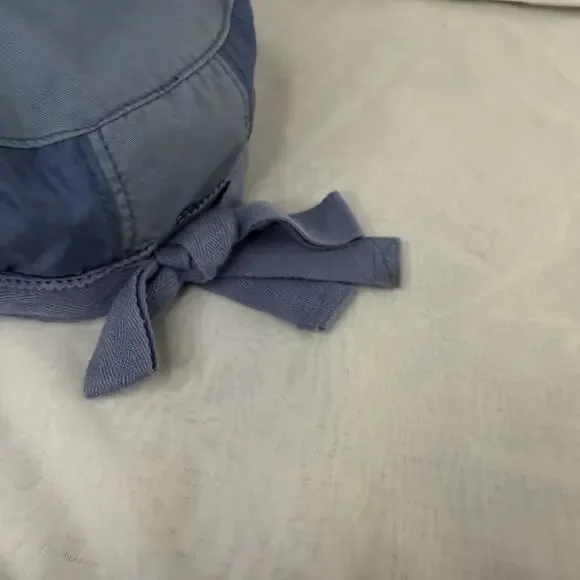 Vintage Juicy Couture Cadet Style Flat Cap Blue 100% Cotton - Picture 8 of 11